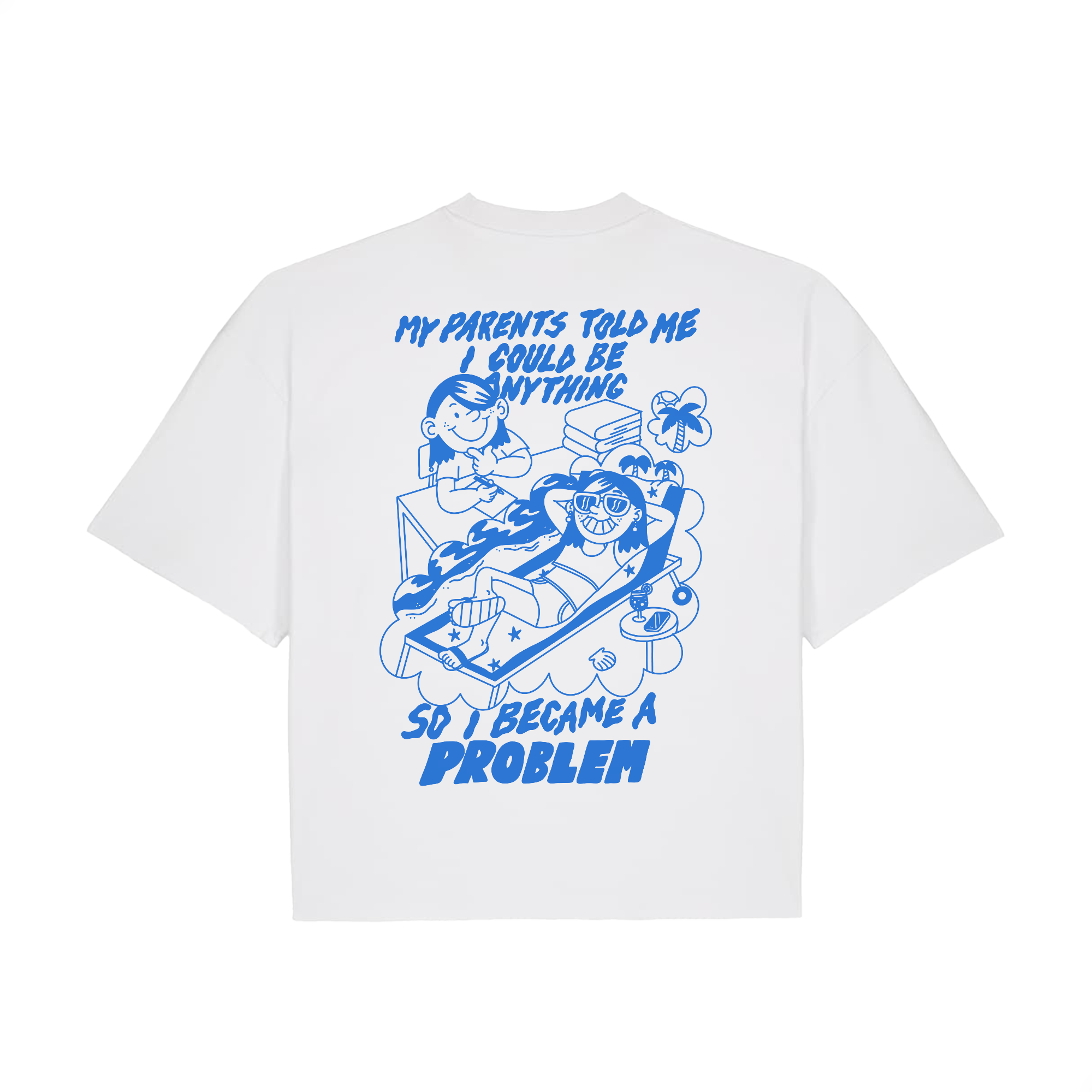 T-shirt blanc Problem