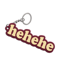 Keychains - HEHEHE Burgundy