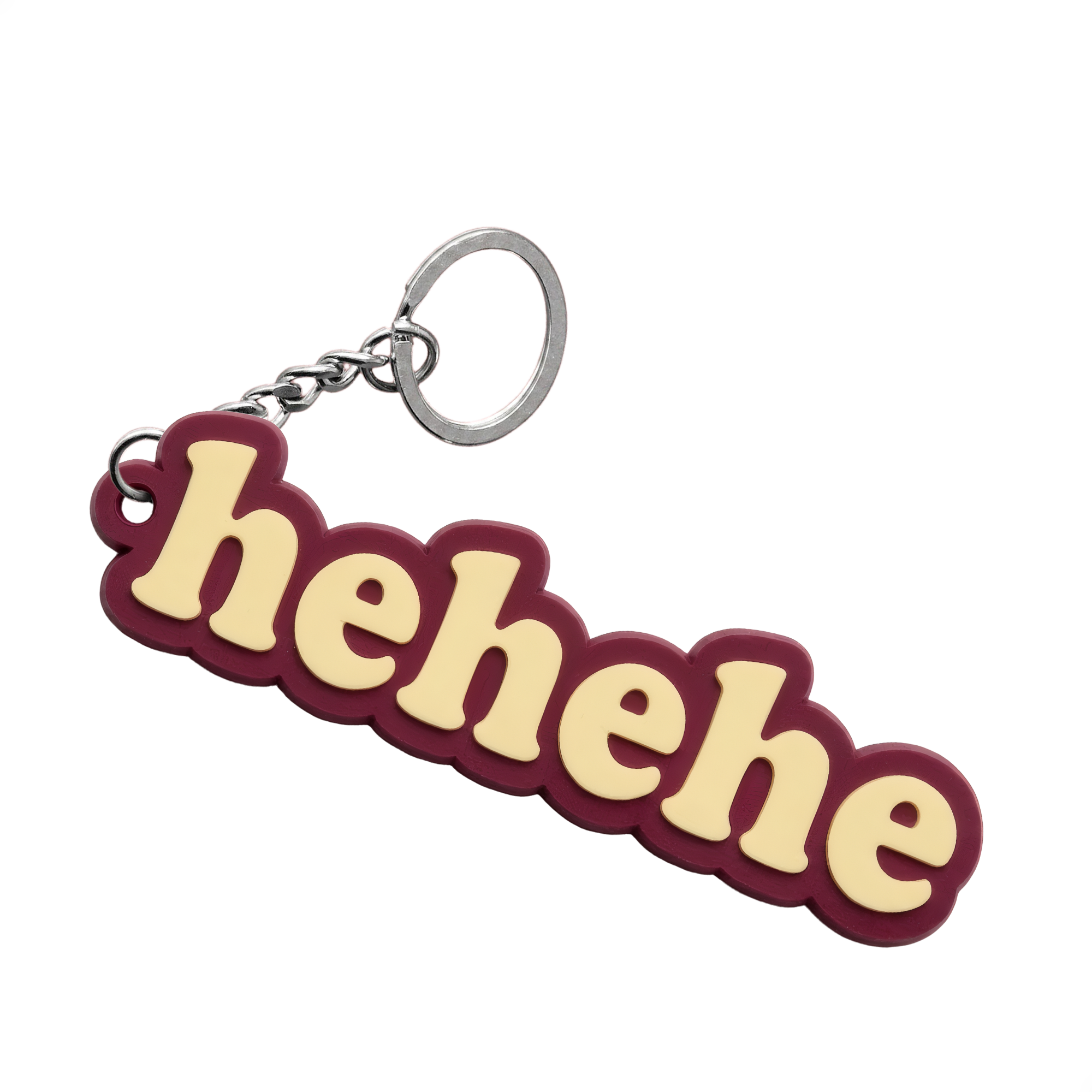Keychains - HEHEHE Burgundy