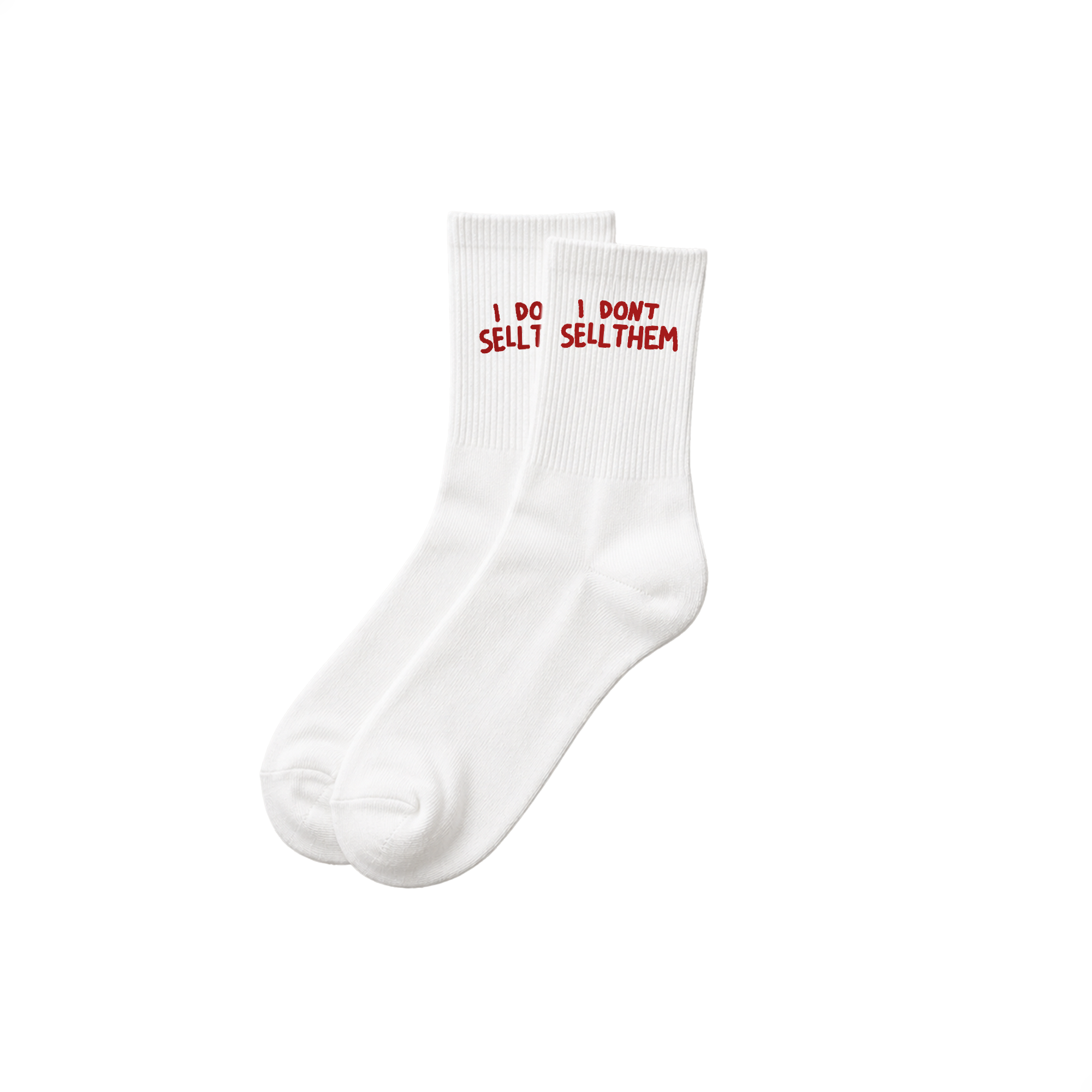 Chaussette blanche - Je n'en vends pas