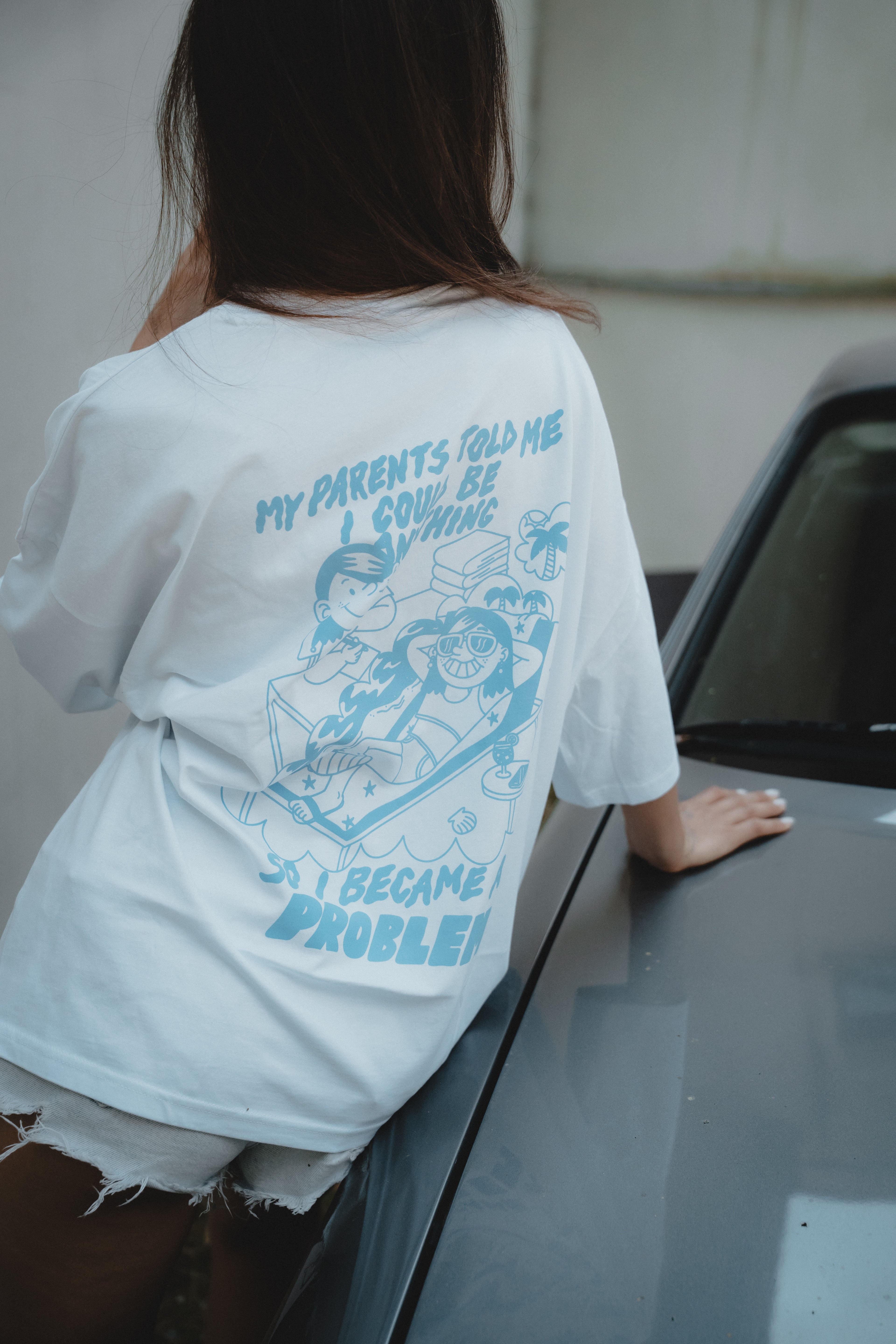 T-shirt blanc Problem