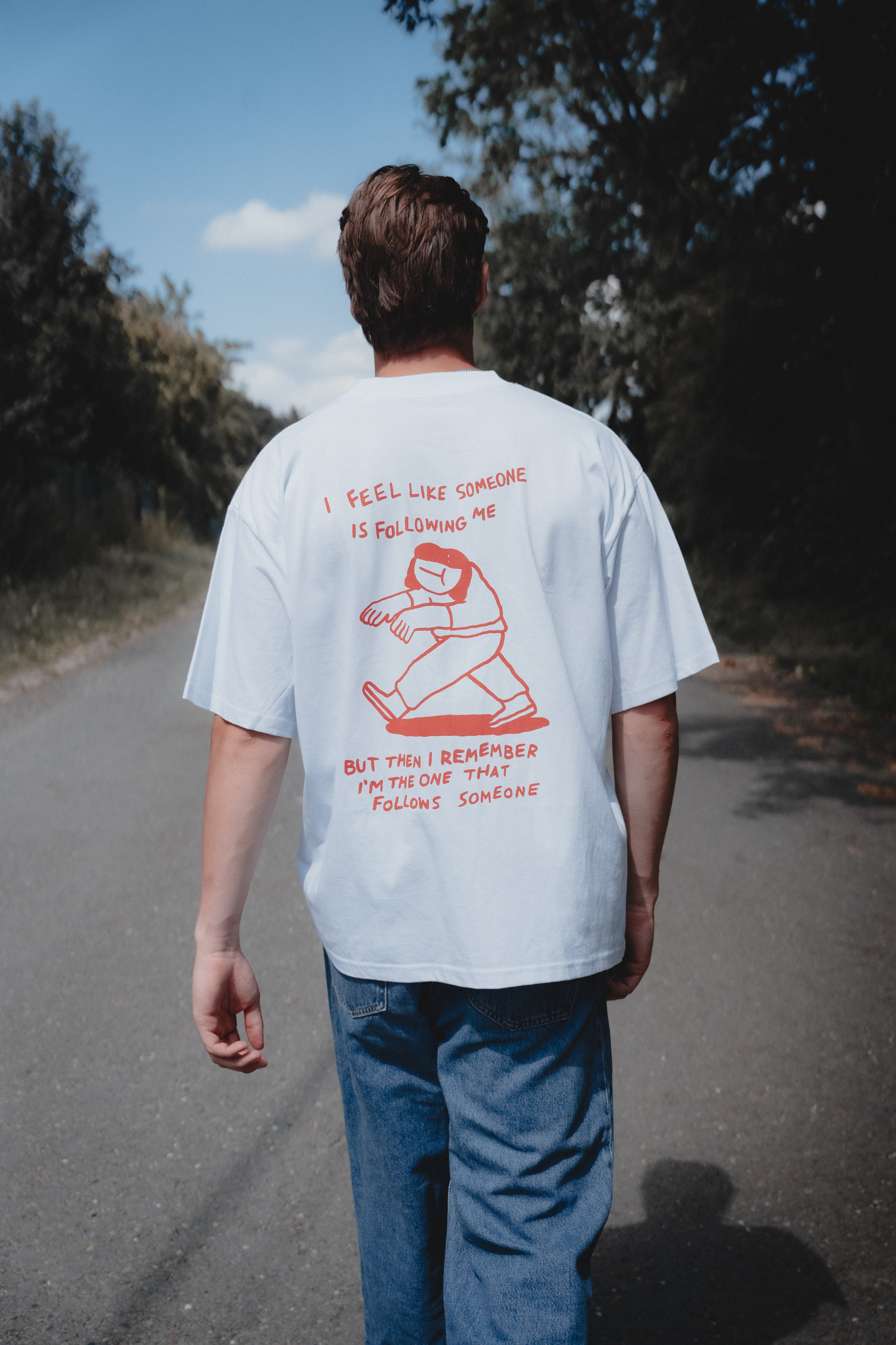 T-shirt - Following White