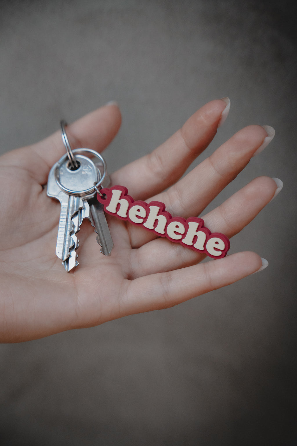Keychains - HEHEHE Burgundy